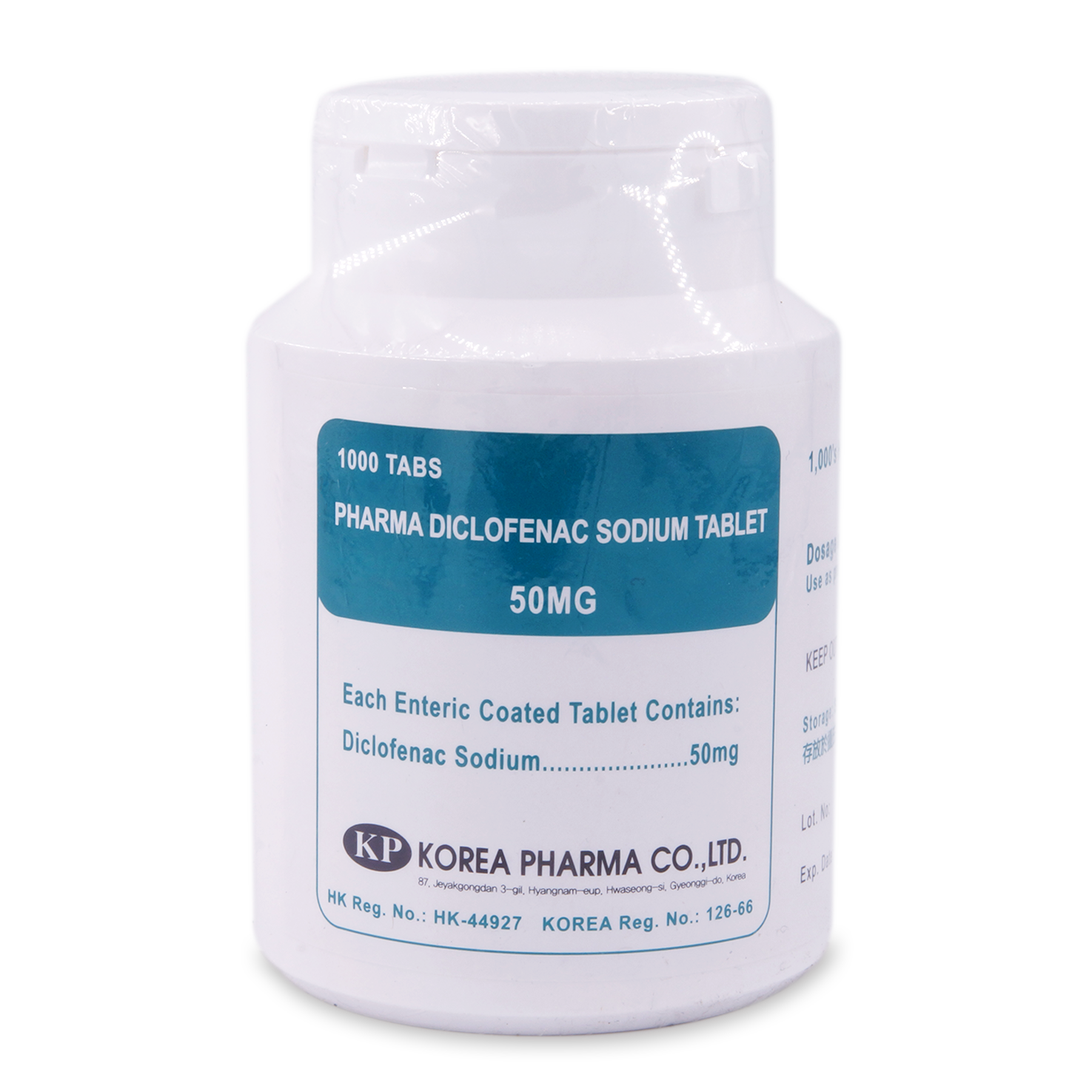 Pharma Diclofenac Sodium Tab 50mg EC 1,000's(P1S1S3)